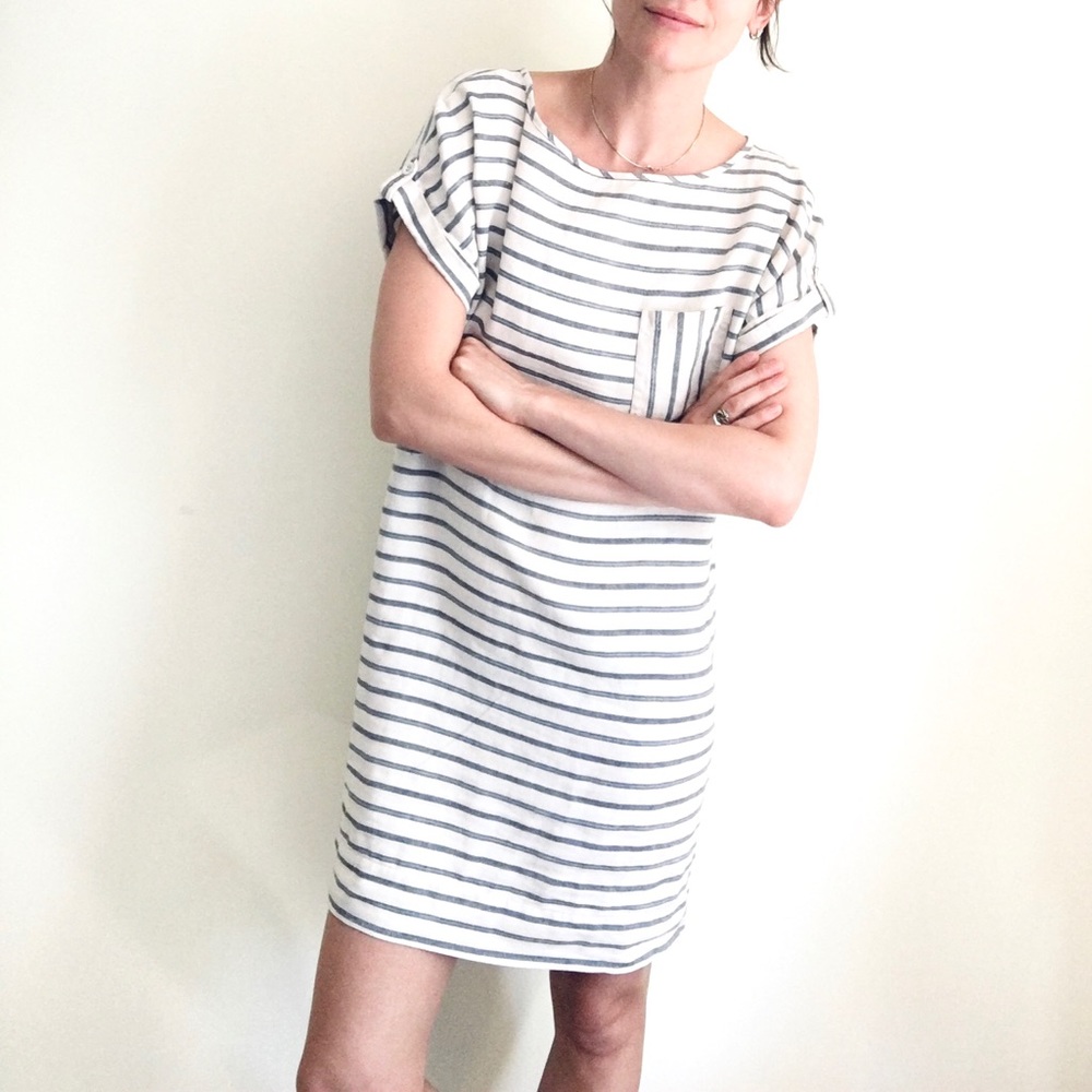 100% linen sack dress